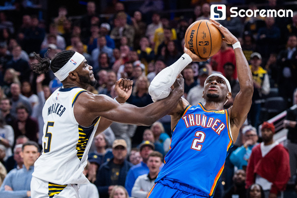 오클라호마시티, 인디애나에 2차 연장 혈투 끝 승리